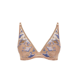 Poetic Delights Padded Plunge Bra in Skyway