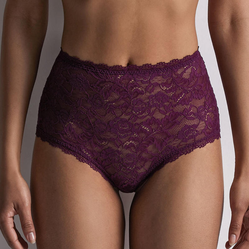Rosessence High Waist Brief in Berry