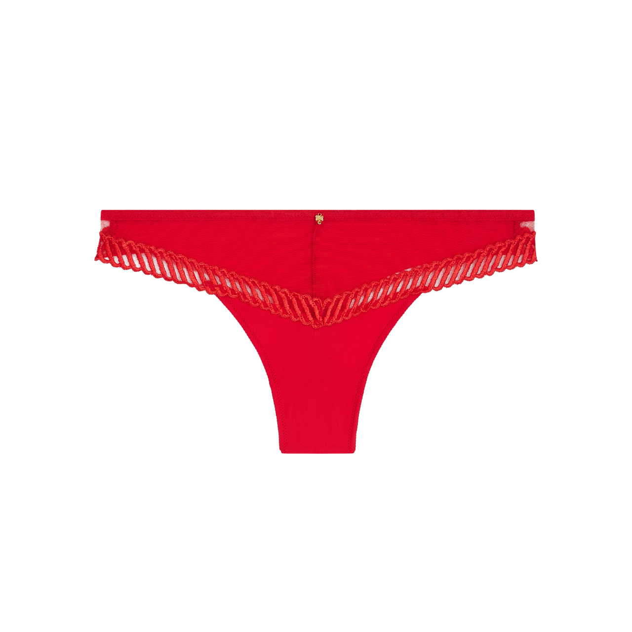 Sheer Emotion Tanga in Diva Red