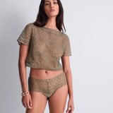 Stardust Dream Top in Green Nile