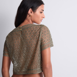 Stardust Dream Top in Green Nile