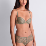 Stardust Dream Moulded Plunge Bra in Green Nile