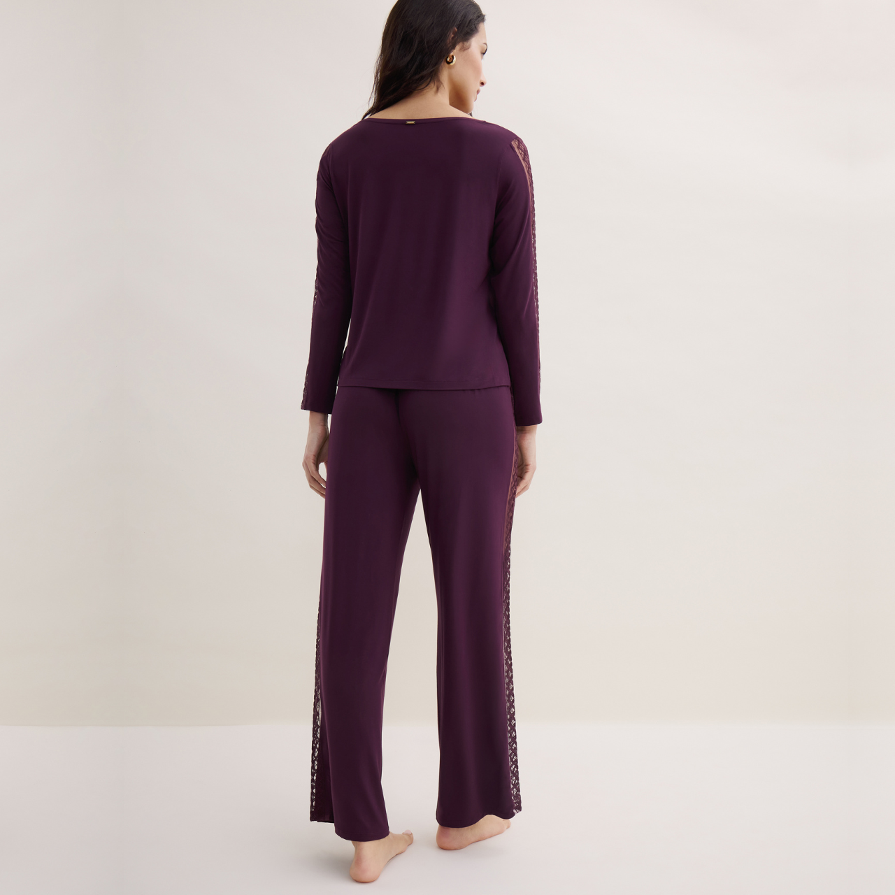 Sweet Obsession Lounge Set in Deep Berry