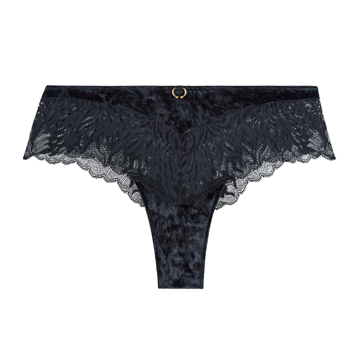 Shorty Aubade Ecrin Noir UE70 - Taille 4 (FR44/EU42), Tulle Brodé, Neuf Avec étiquettes