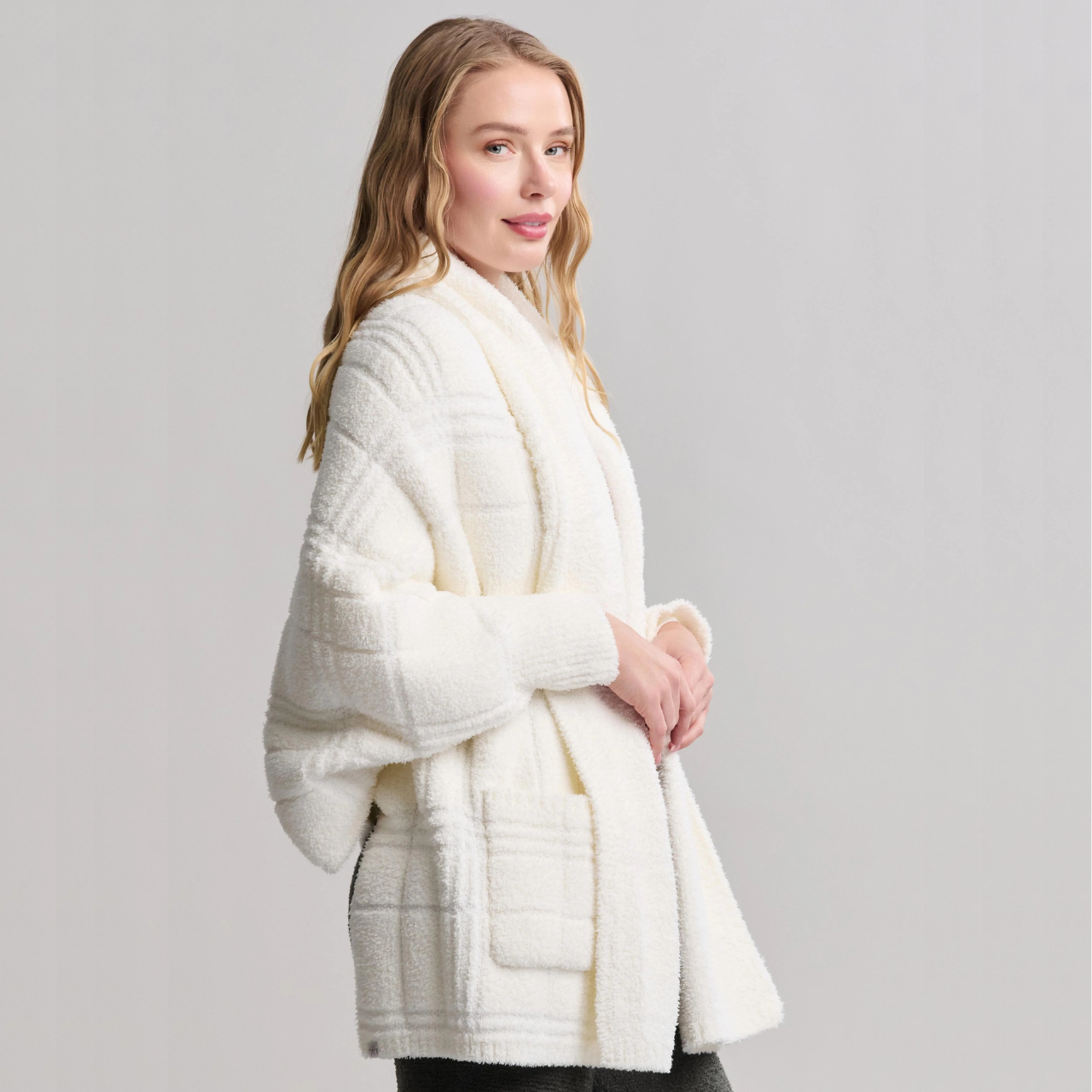CozyChic Cotton Tonal Plaid Blanket Wrap