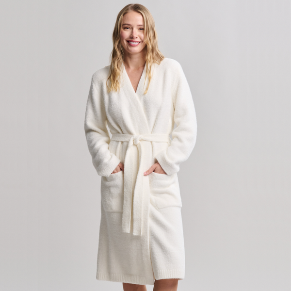 CozyChic Luxe Robe with Rib Detail