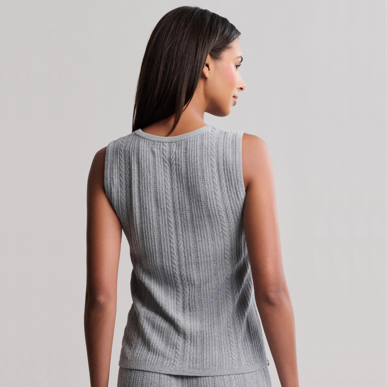 CozyChic Ultra Lite Cable Knit Tank
