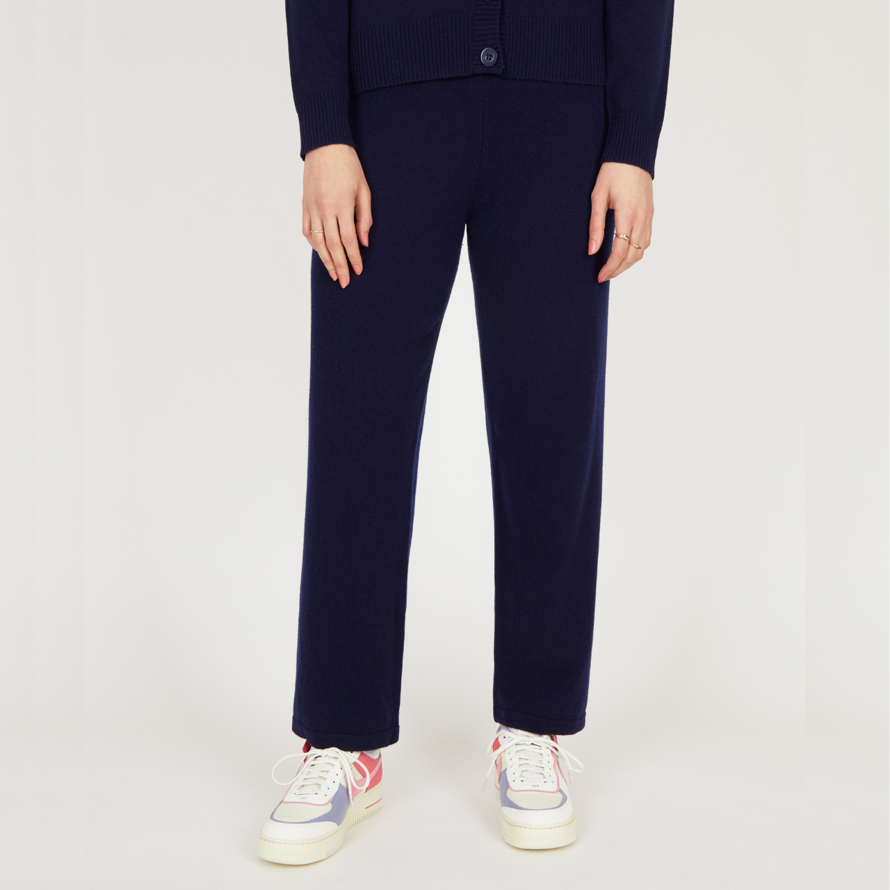 Cocoa Core Straight Leg Joggers in Heritage Navy
