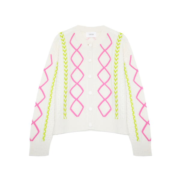 Ensley Pearl Wool Cashmere Cardigan