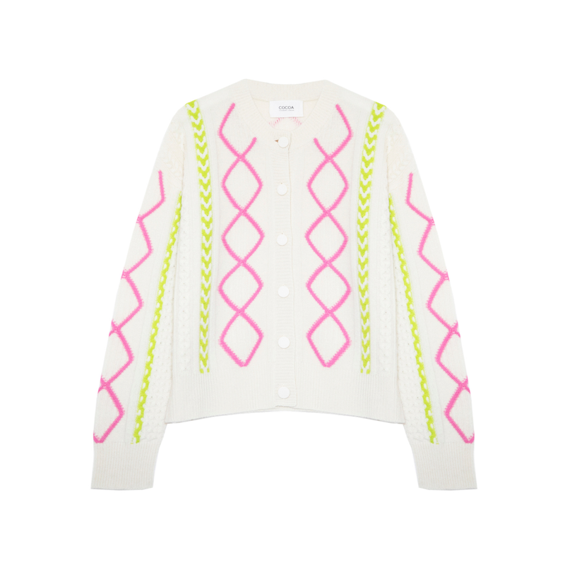 Ensley Pearl Wool Cashmere Cardigan