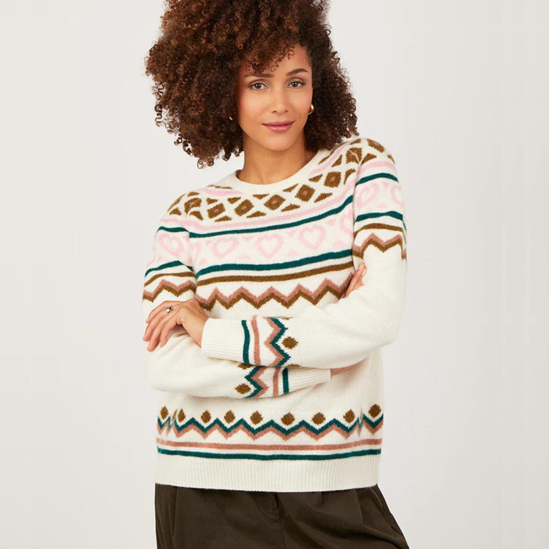 Kai Fairisle Pearl Jumper