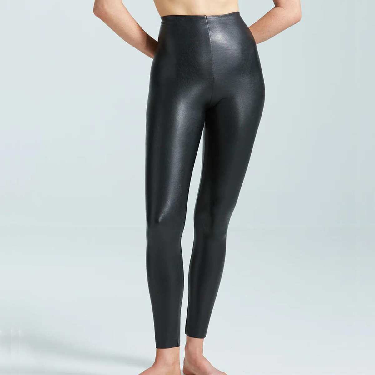 Compression leather leggings on sale