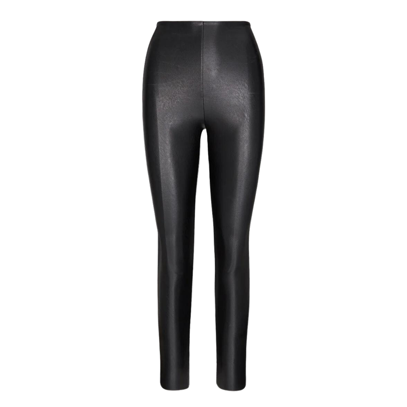 Faux Leather Leggings in Black