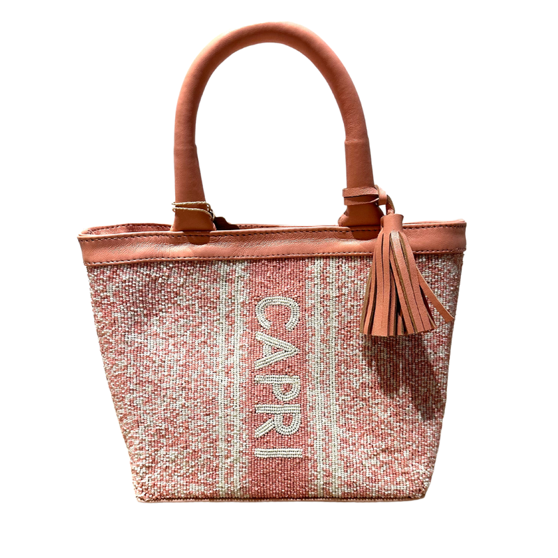 Capri Small Beaded Rose Bag