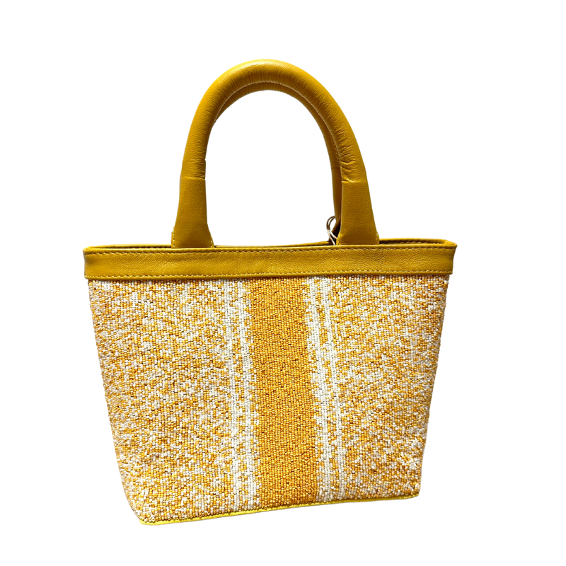 Ibiza Small Beaded Yellow Bag