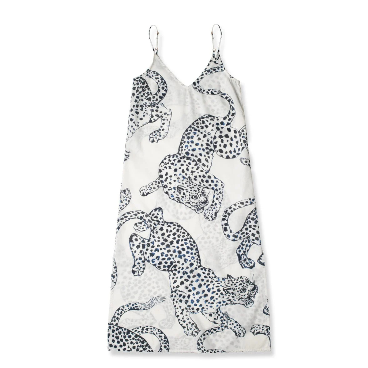Slip Nightie in The Jag Print Cream