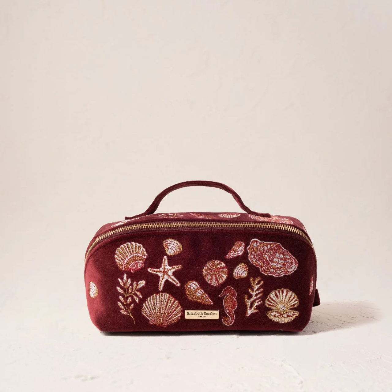 Ocean Treasures Open Flat Makeup Bag in Port