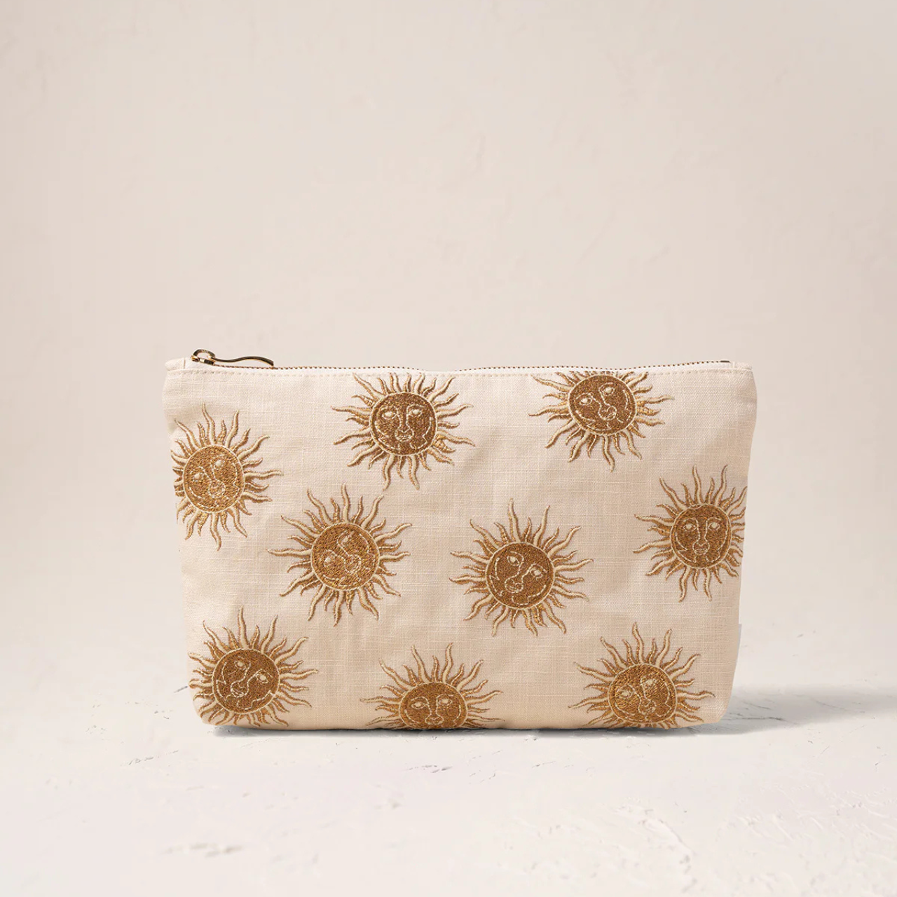 Sun Goddess Cotton Everyday Pouch In Oat