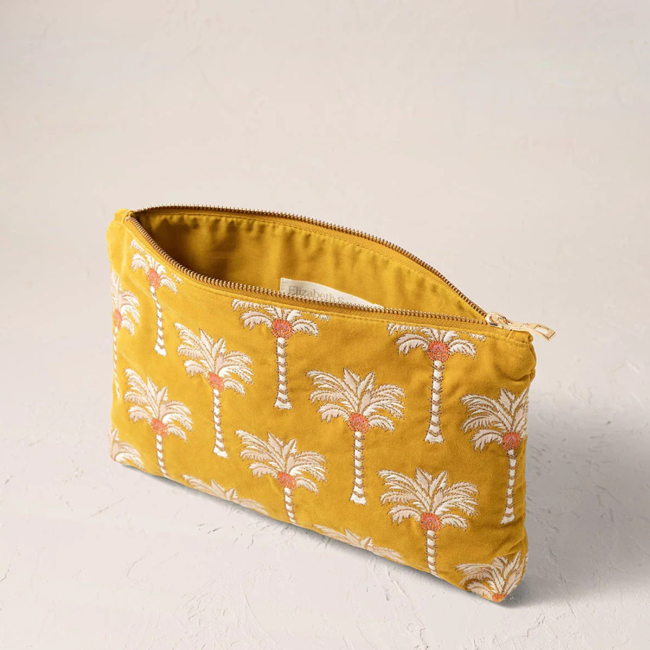 Sunrise Palms Velvet Everyday Pouch