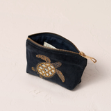 Turtle Conservation Charcoal Coin Purse