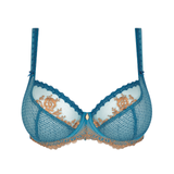 Ella Low Neck Bra in Aigue-Marine