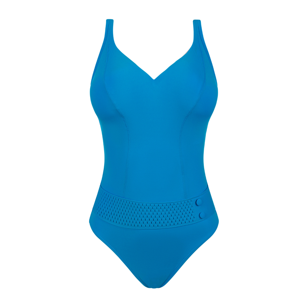 Empreinte Swimwear Epic VNeck Swimsuit in Bleu Caroline Randell SS24