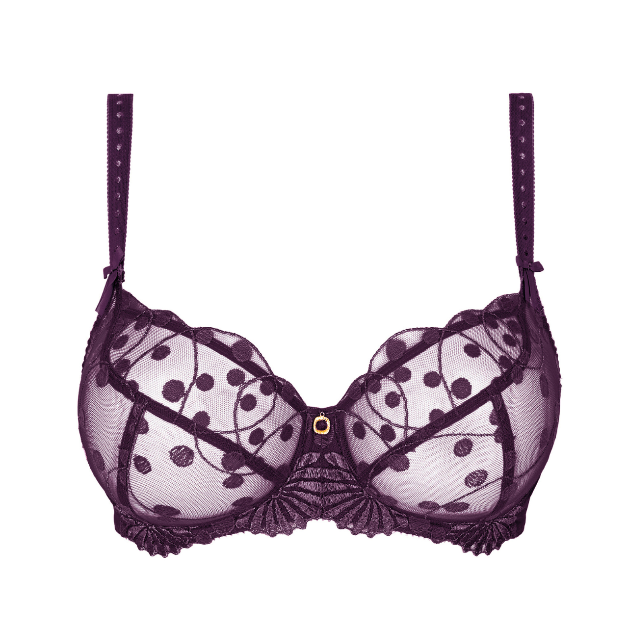 Tess Low Neck Bra in Amethyste