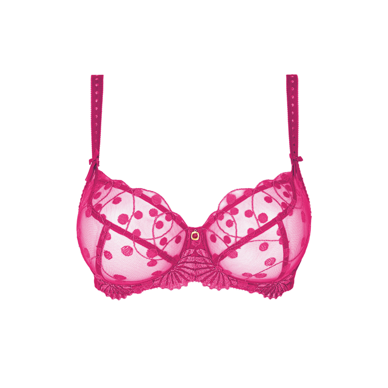 Tess Low Neck Bra in Rose Samba