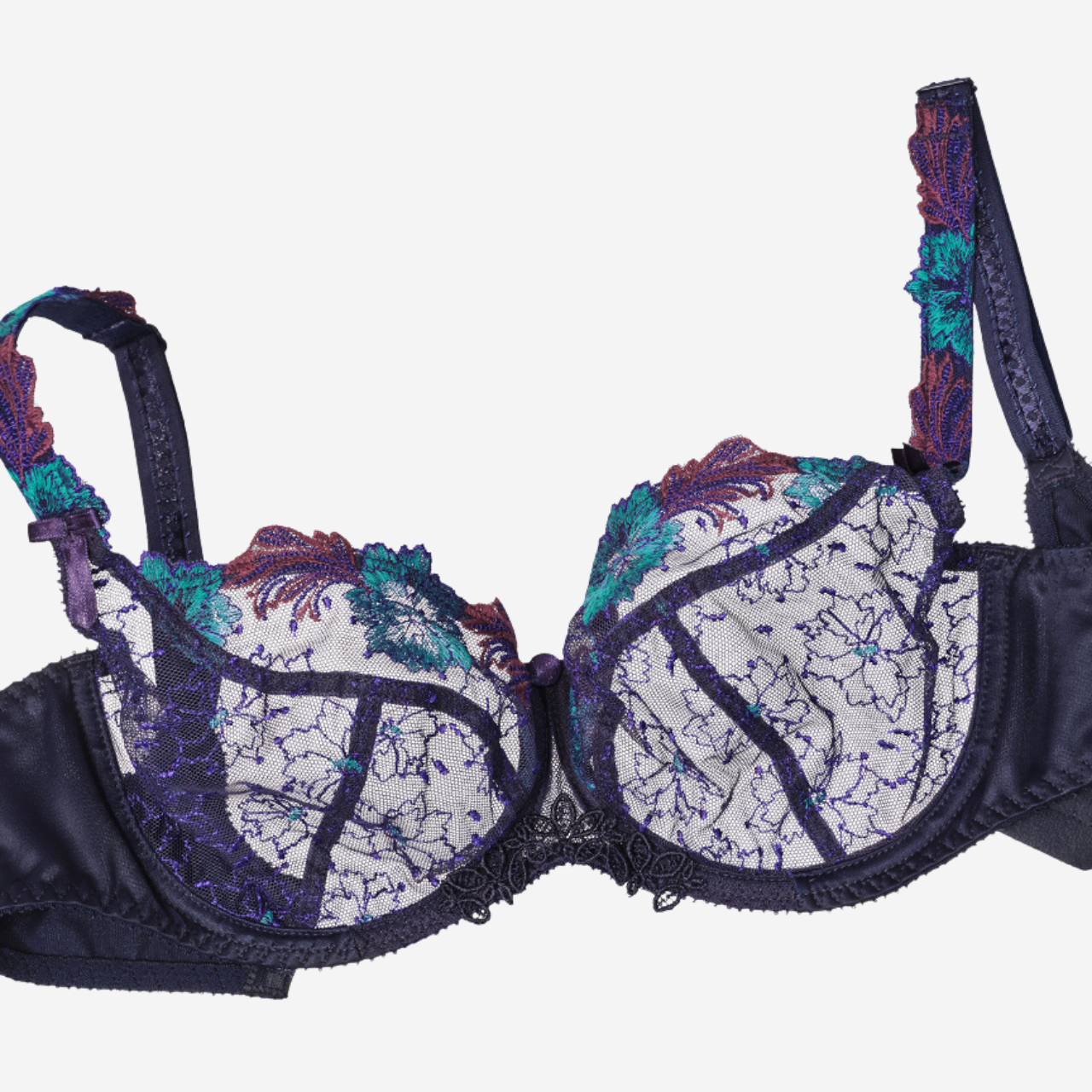 Clea Low Neck Bra in Mystic Blue