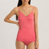 Cotton Seamless Spaghetti Camisole in Porcelain Pink