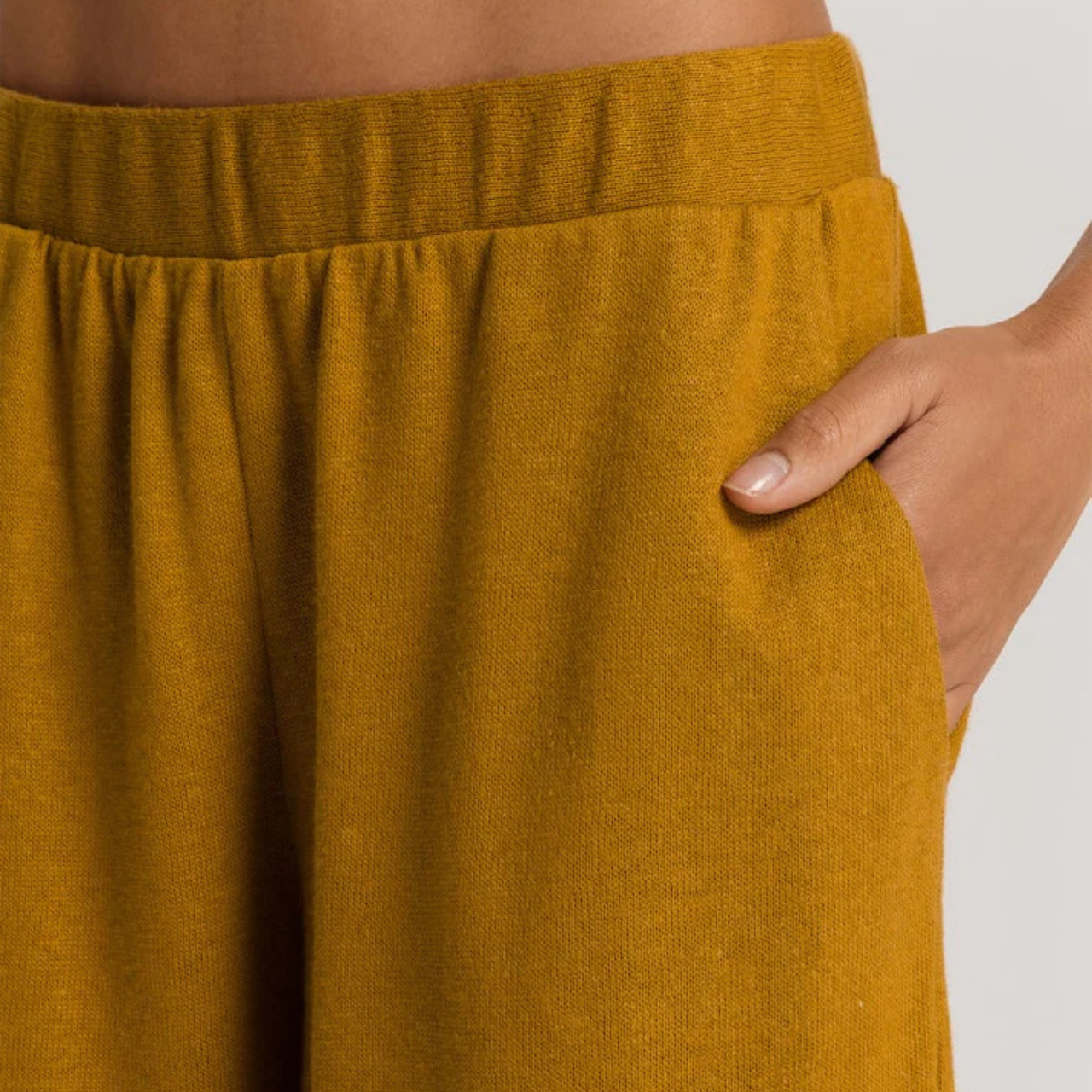 Summer Knits Shorts in Gold Cumin