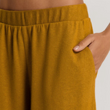 Summer Knits Shorts in Gold Cumin