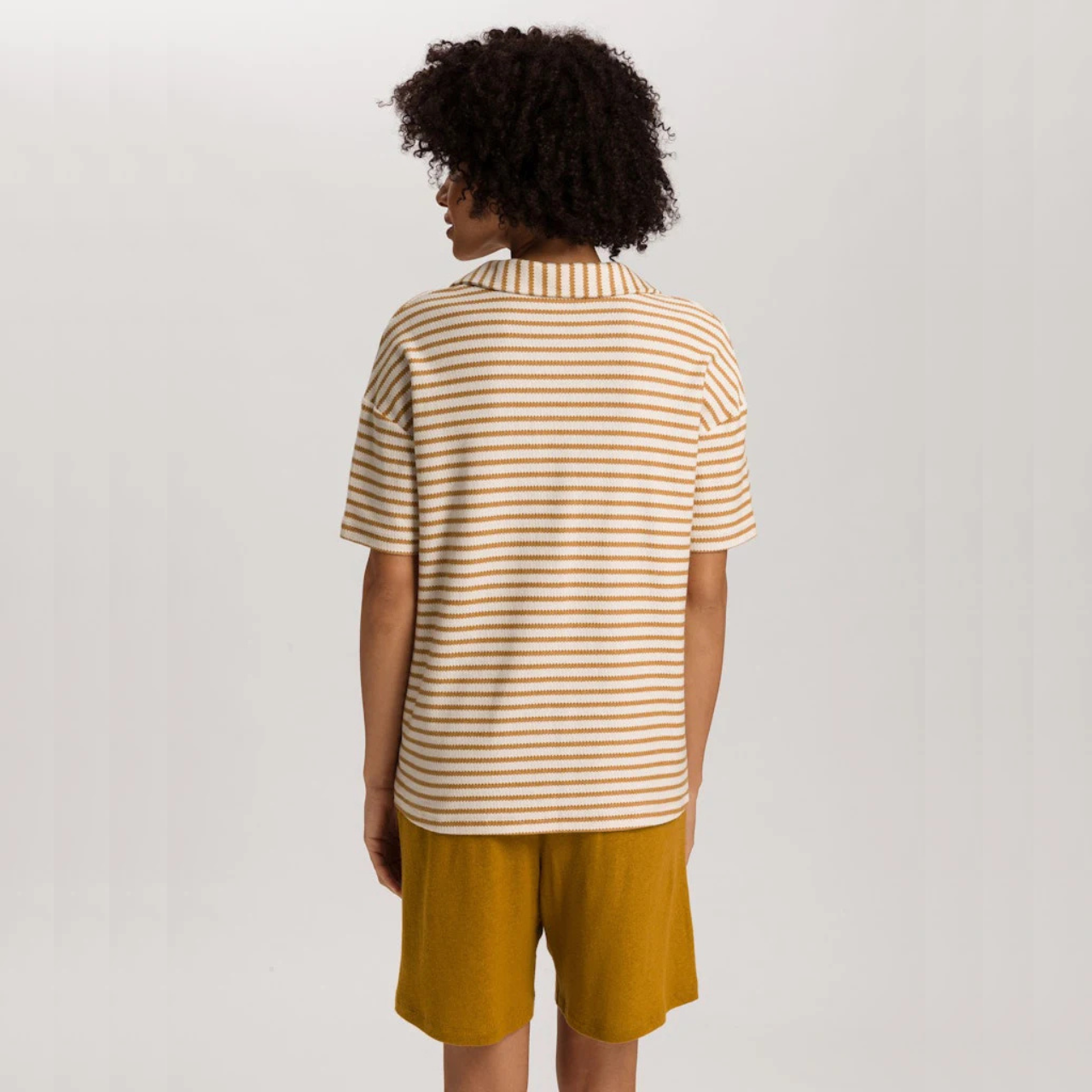 Summer Knits Shorts in Gold Cumin