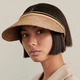 Bianca Visor in Nougat/Black Stripe