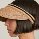 Bianca Visor in Nougat/Black Stripe