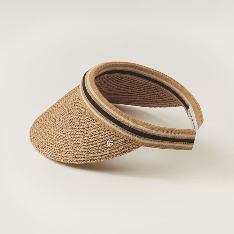 Bianca Visor in Nougat/Black Stripe