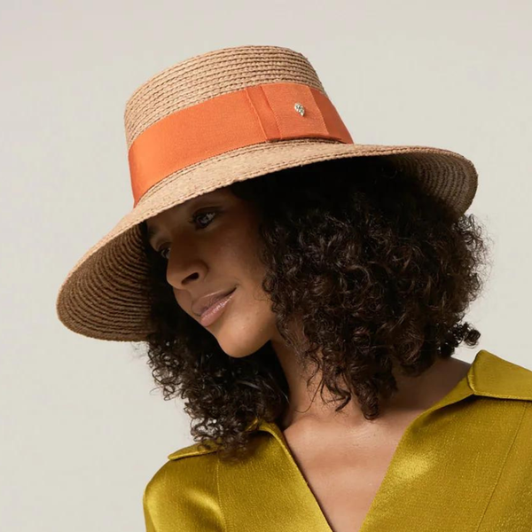 Helen Kaminski Easton Hat in Nougat Sunset Caroline Randell s SS24 Hats