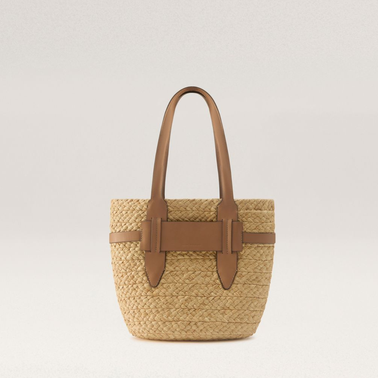 Lipari Medium Tote in Natural/Caramel