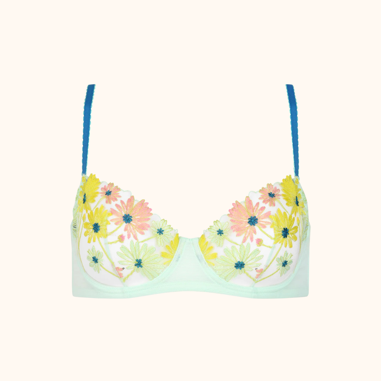 Danse des Fleurs Bra in Menthe