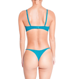 Deco Dots Thong in Turquoise