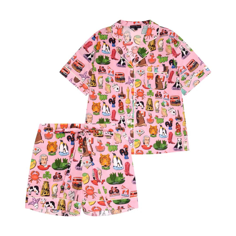 Fridge Magnets Organic Cotton Short Pyjama Set