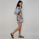 Bali Tiger Light Blue Short