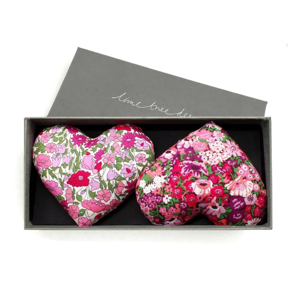 Box of 2 Lavender Hearts in Heart & Soul