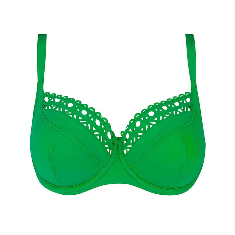 Ajourage Couture Balconet Bikini Top in Green