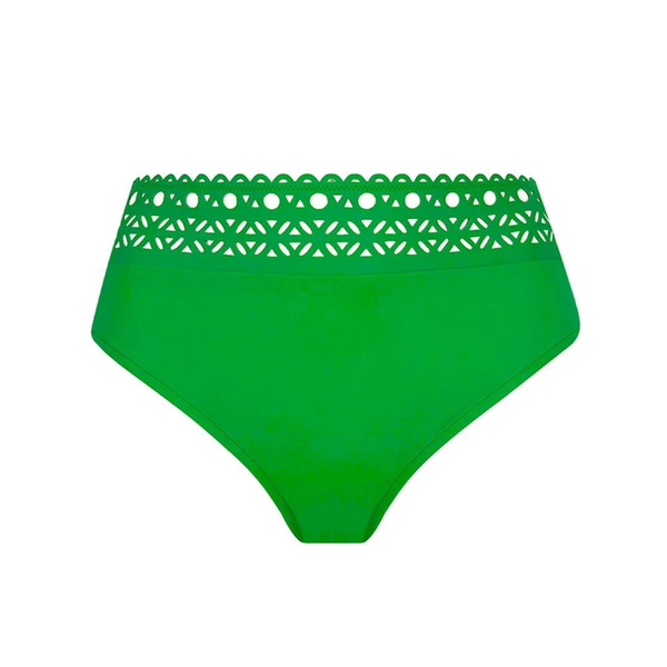 Ajourage Couture High Waist Bikini Bottom in Green