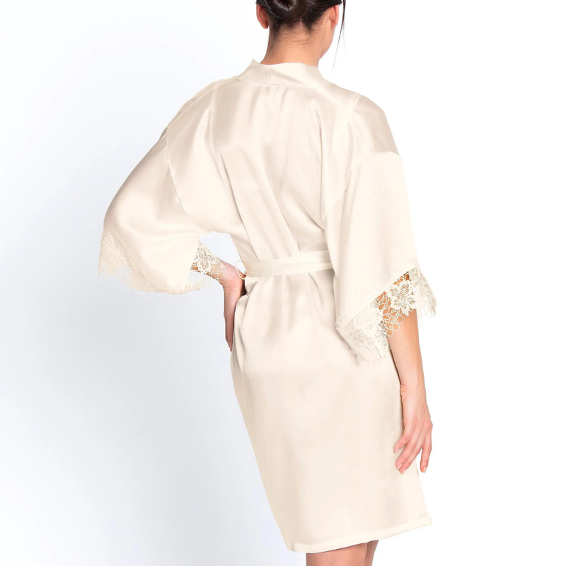 Princesse Iris Mid-Length Silk Robe