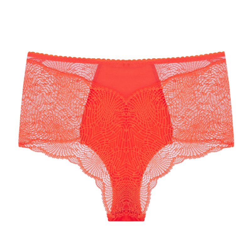 Feisty High Waist Pant in Orange