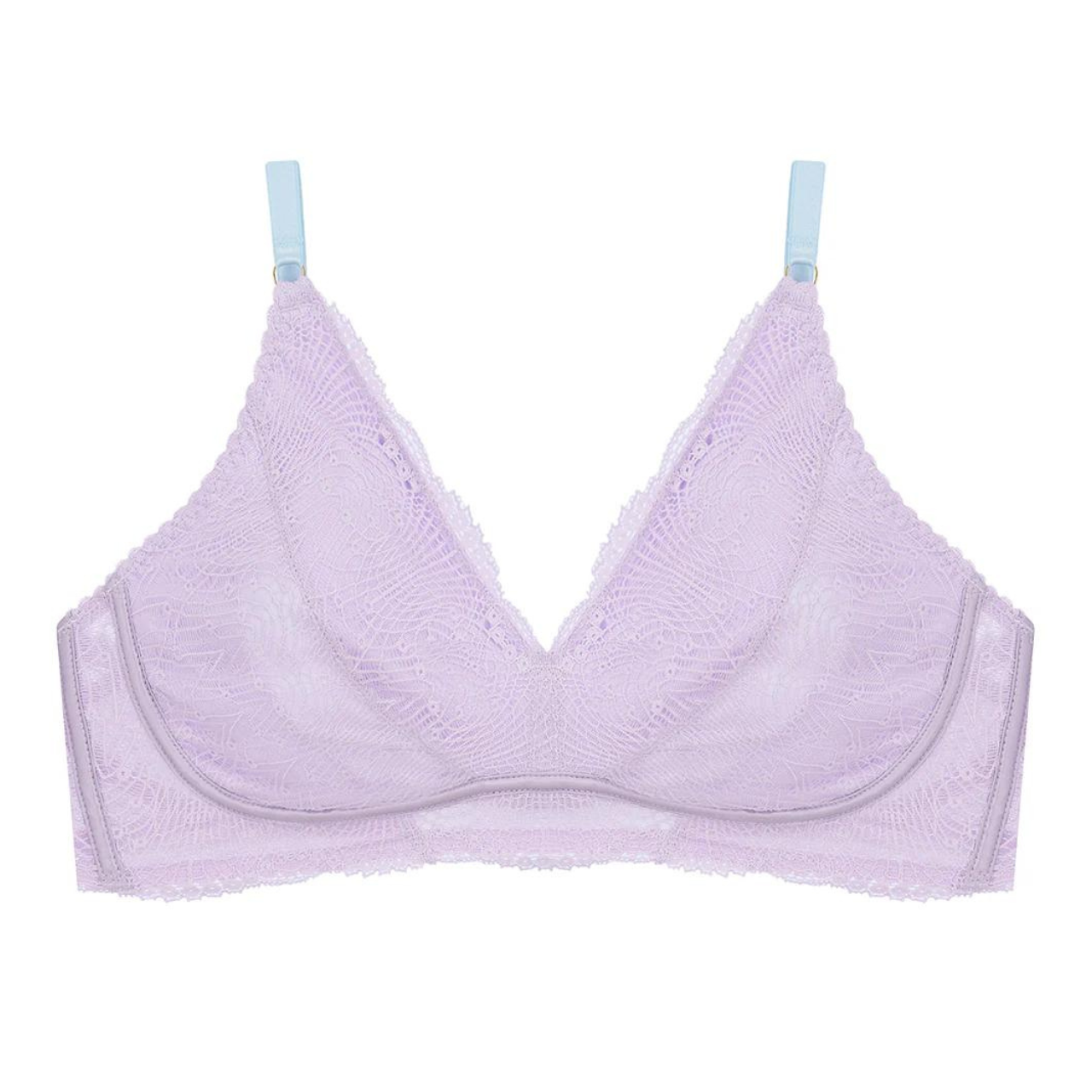 Hey Good Lookin' Pocketed Bra in Lilac/Sky Blue