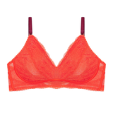 Hey Good Lookin' Pocketed Bra in Mandarin/Aubergine