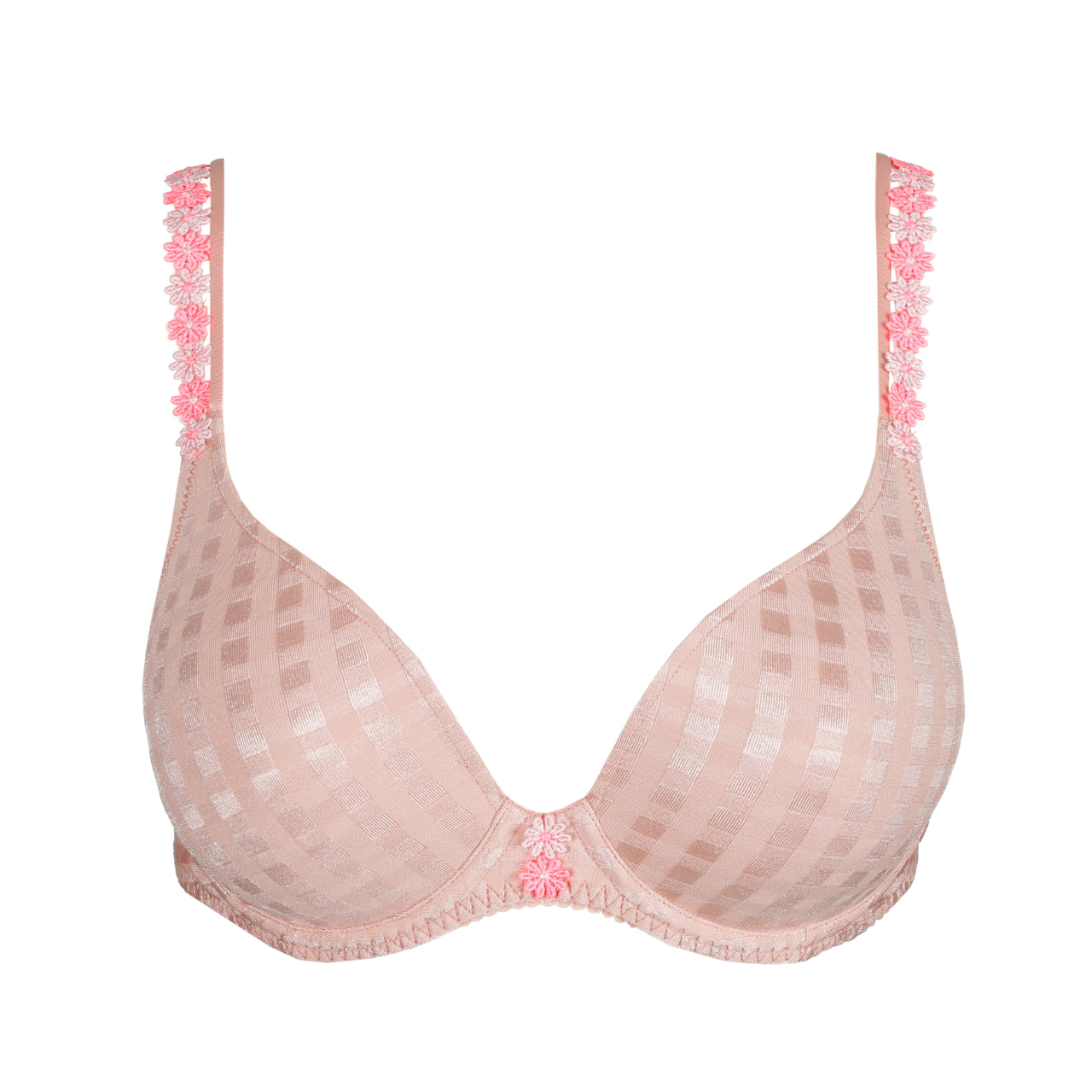Avero Tiny Heart Shape Padded Bra in Powder Rose